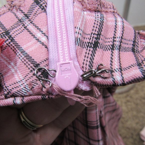 Shein women's Pink plaid skirt LG great shape - Picture 3 of 6